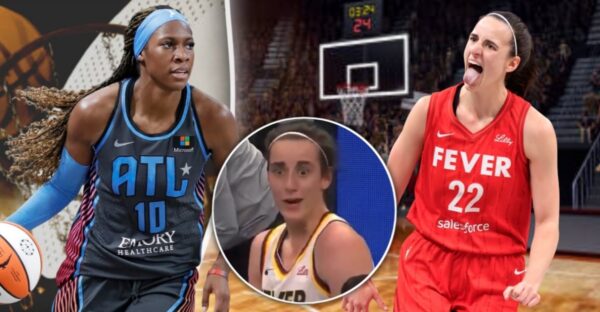 Caitlin Clark clashes with Rhyne Howard