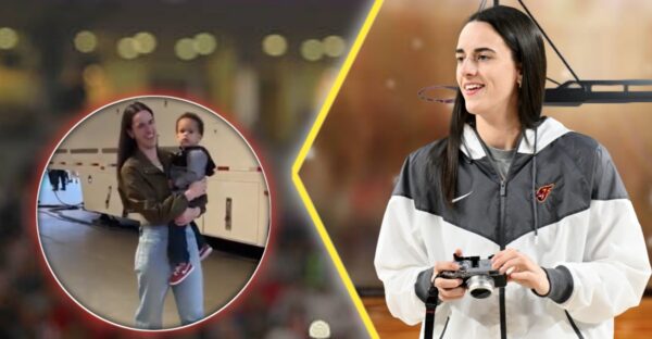 Caitlin Clark took up babysitting and camerawoman roles in 1st game out