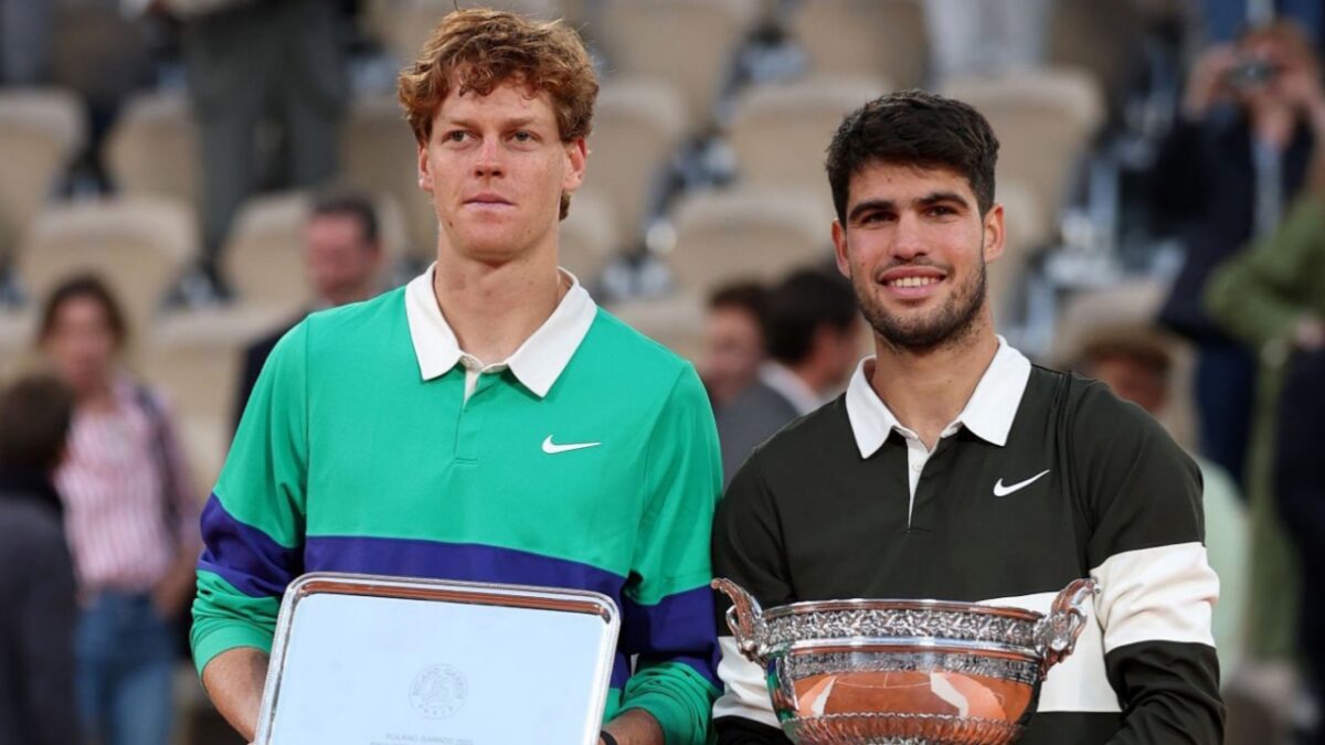 Greg Rusedski Claims Jannik Sinner Eying Revenge on Carlos Alcaraz to 'Hurt Him Back' After French Open Defeat 1 Jannik Sinner, Carlos Alcaraz (2)